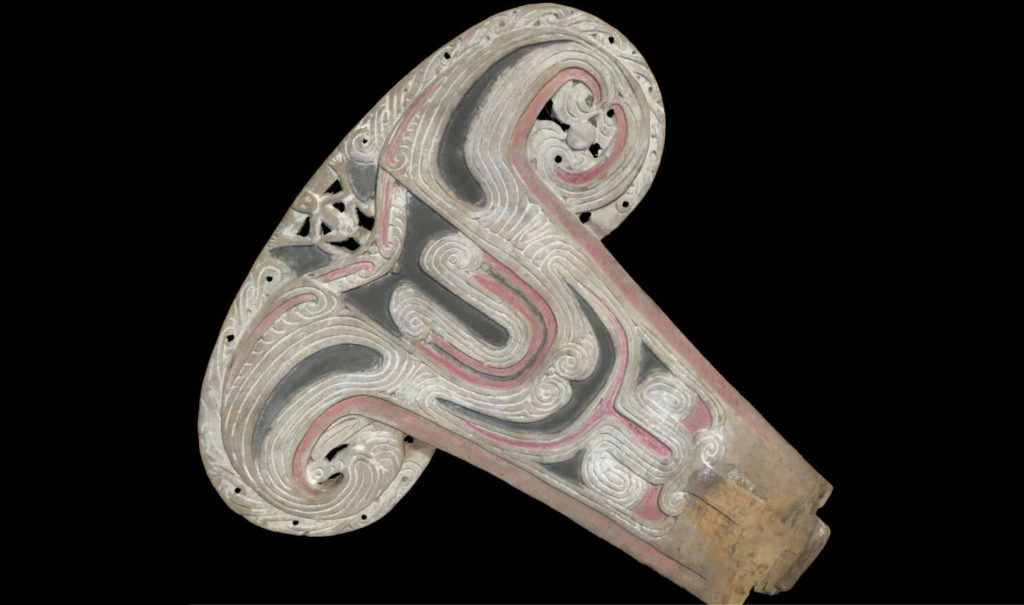 Carved-and-Painted-Canoe-Prow